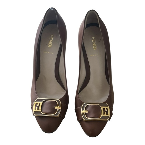 Fendi Shoes - Fendi Brown Heels